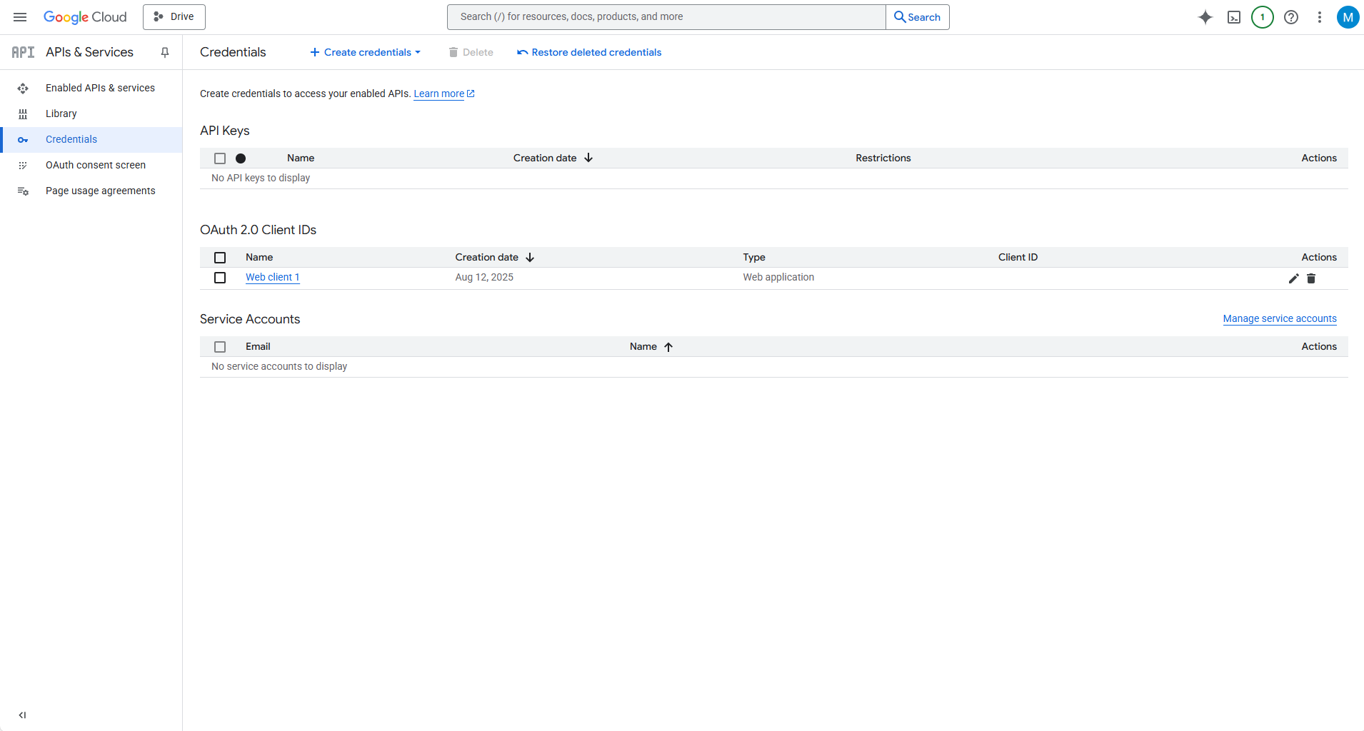 Google instellingen