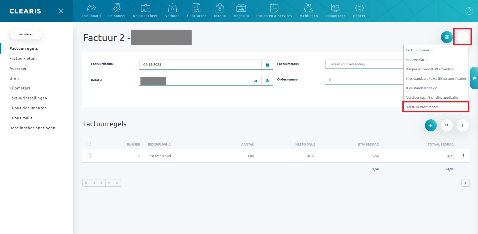 FactuurVerstuurPeppolHandmatig